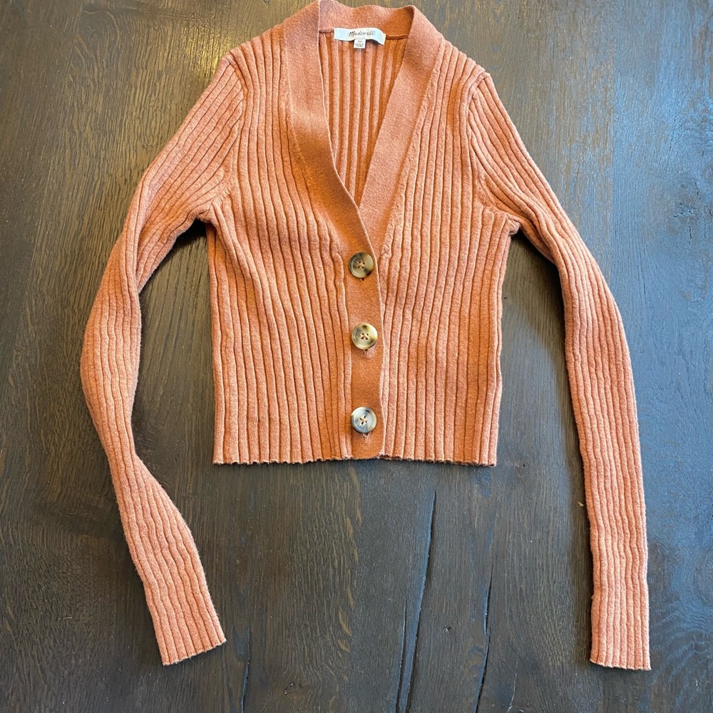 Madewell Brenville Crop Cardigan Sweater (SW1) - Picture 2 of 4